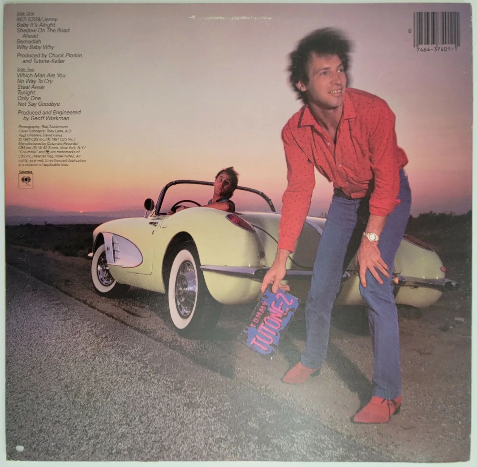Tommy Heath signed autographed Tommy Tutone 2 album 867-5309 Jenny COA proof, image 4