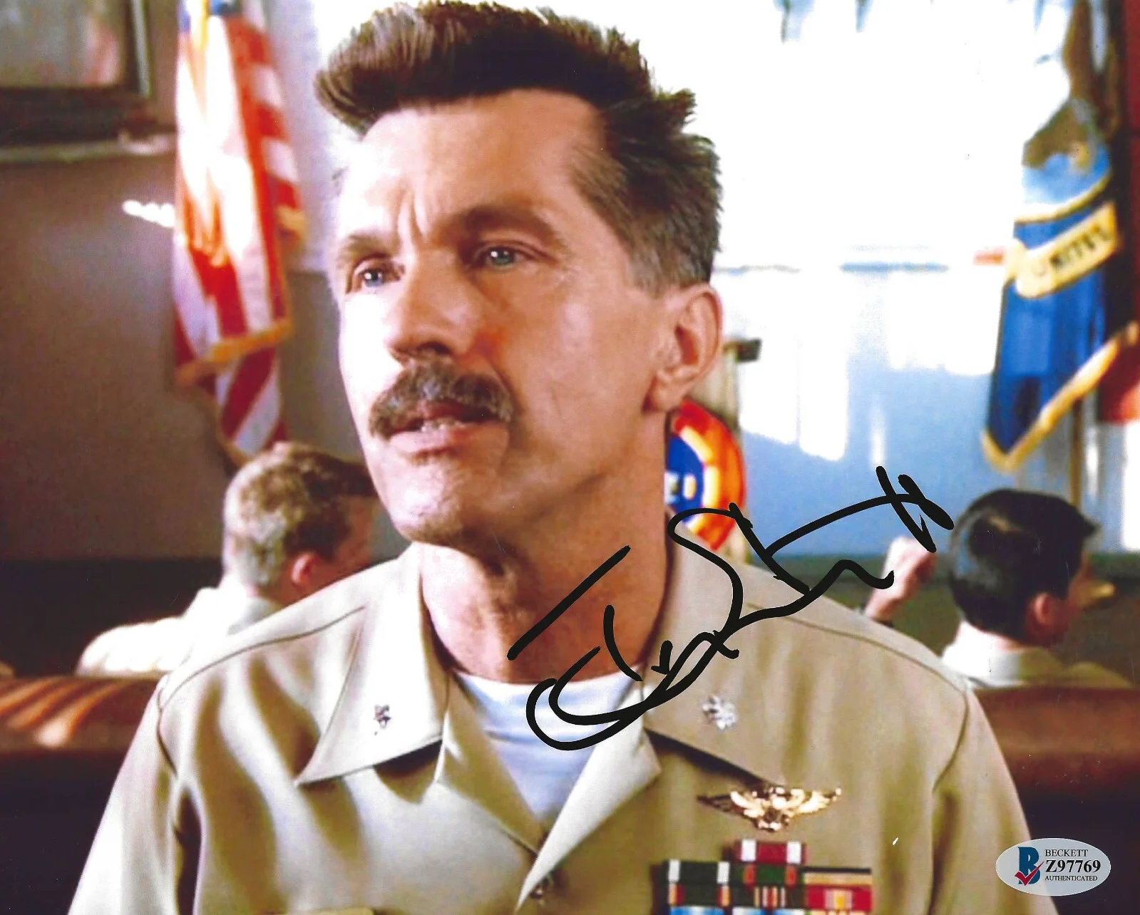 Tom Skerritt — Tom Skerritt actor signed Top Gun 8x10 photo proof Beckett COA autographed.., изображение 2