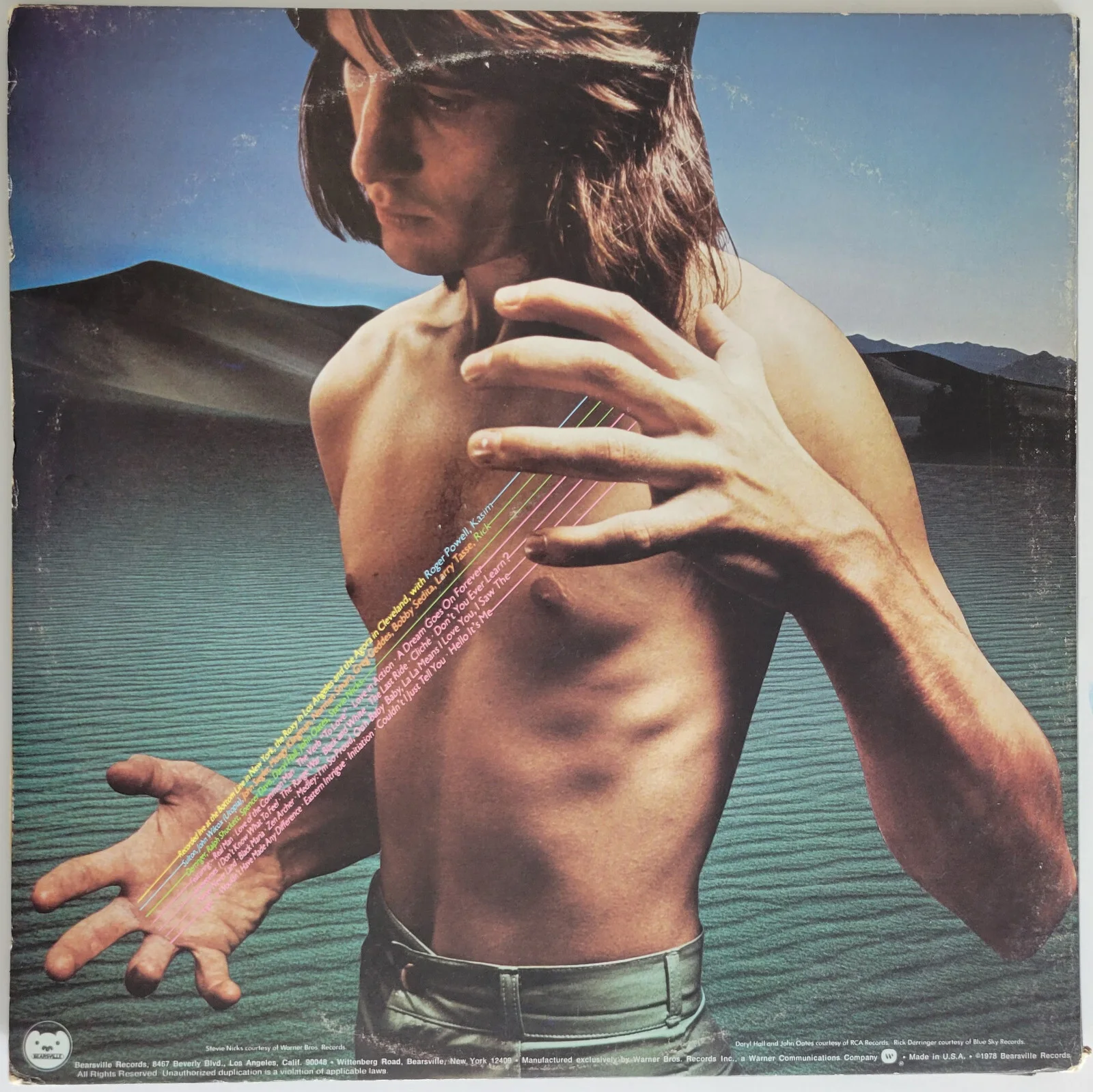 Todd Rundgren signed Back to the Bars album vinyl COA exact proof autographed, изображение 4