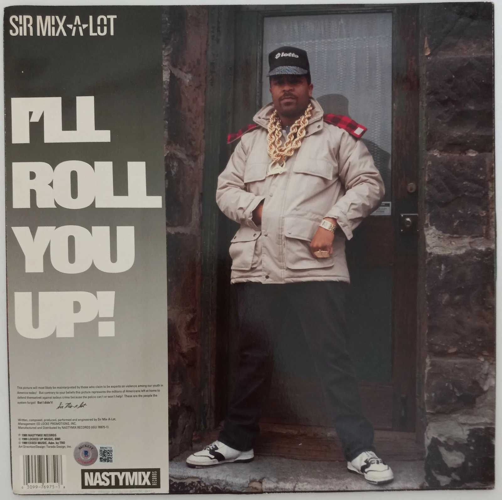 Sir Mix A Lot signed Iron Man album vinyl record Baby Got Back proof Beckett COA, изображение 4