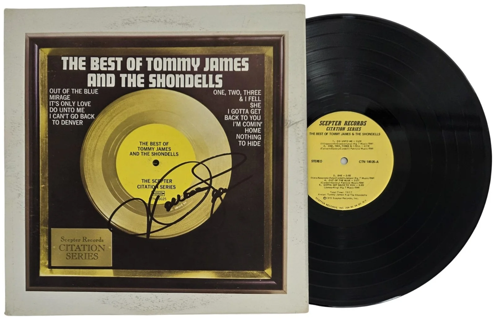 Tommy James Signed Best of The Shondells Album COA Proof Autographed Vinyl, изображение 2