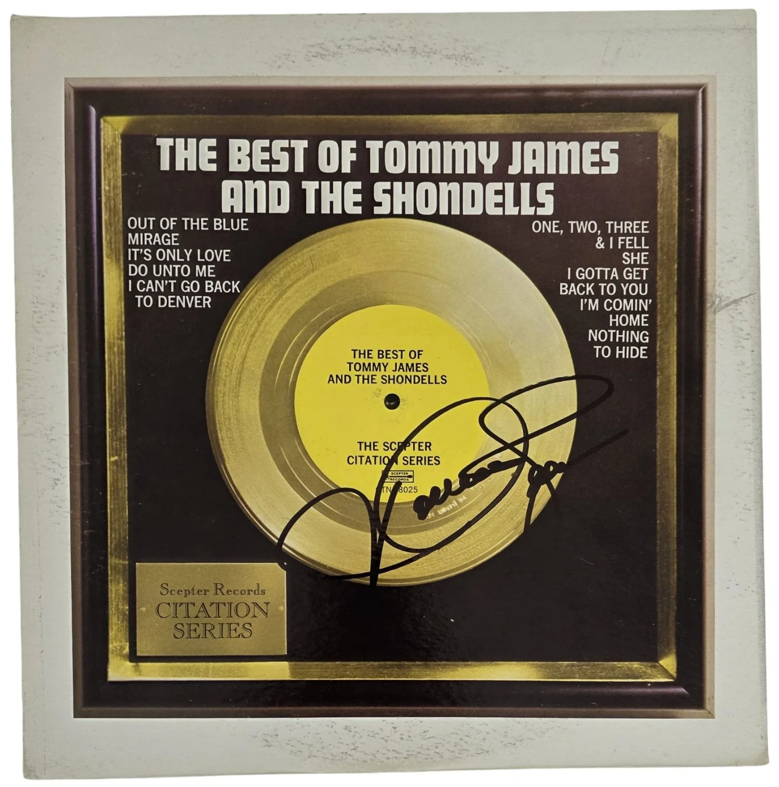 Tommy James Signed Best of The Shondells Album COA Proof Autographed Vinyl, изображение 3