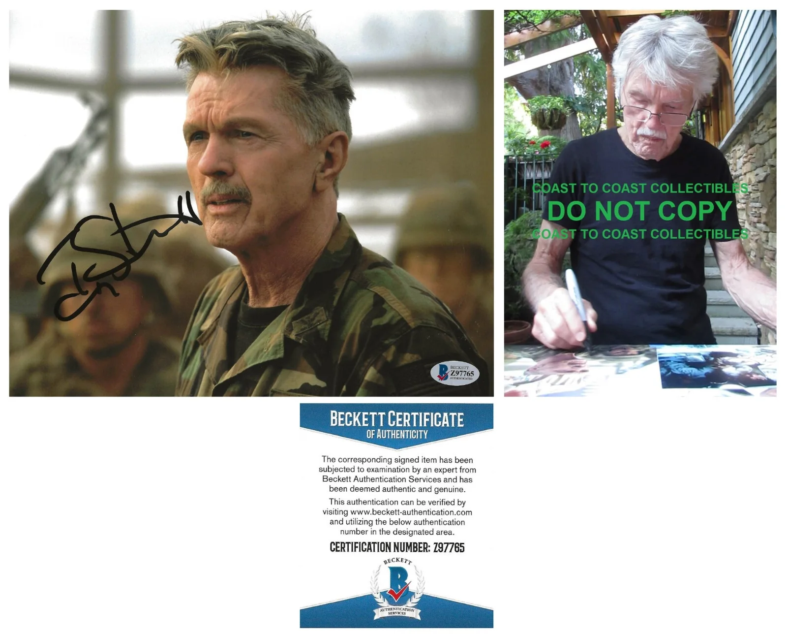 Tom Skerritt — Tom Skerritt actor signed 8x10 photo proof Beckett COA autographed
