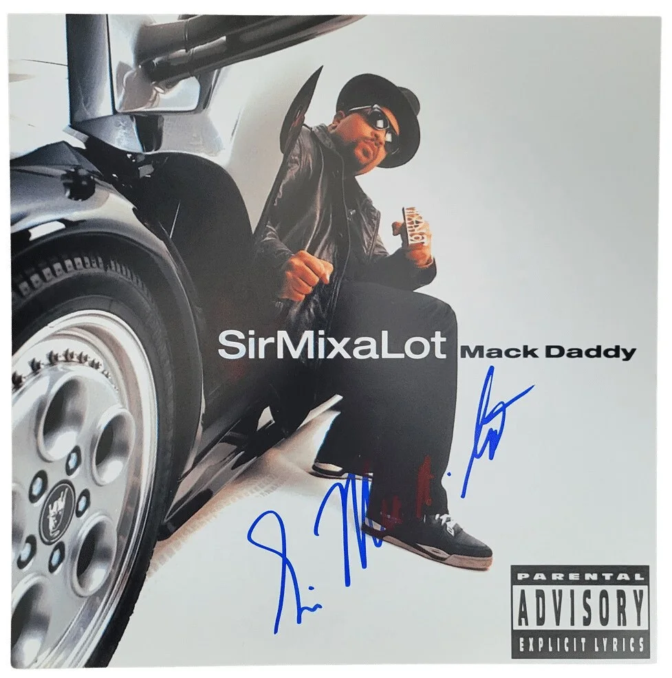 Sir Mix A Lot signed Mack Daddy 12x12 album photo COA exact proof autographed, image 2