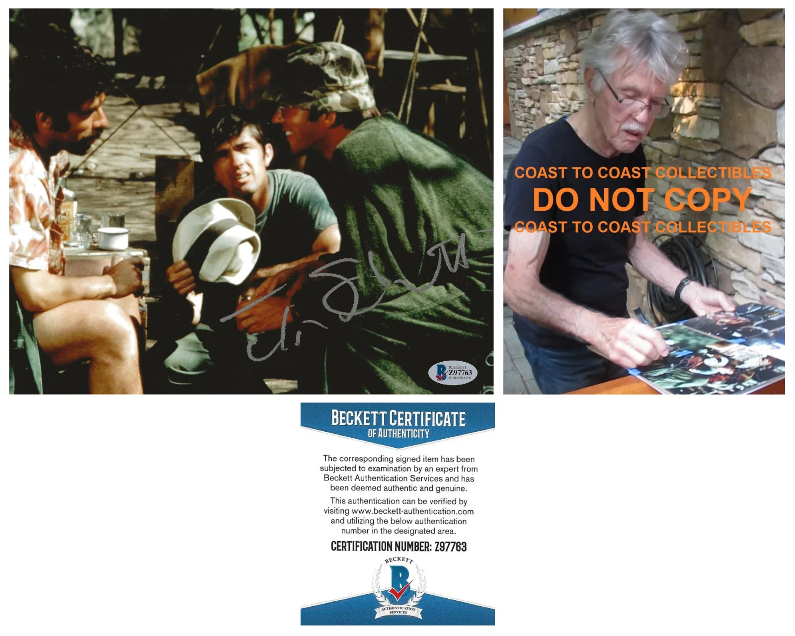 Tom Skerritt — Tom Skerritt actor signed Mash 8x10 photo proof Beckett COA autographed