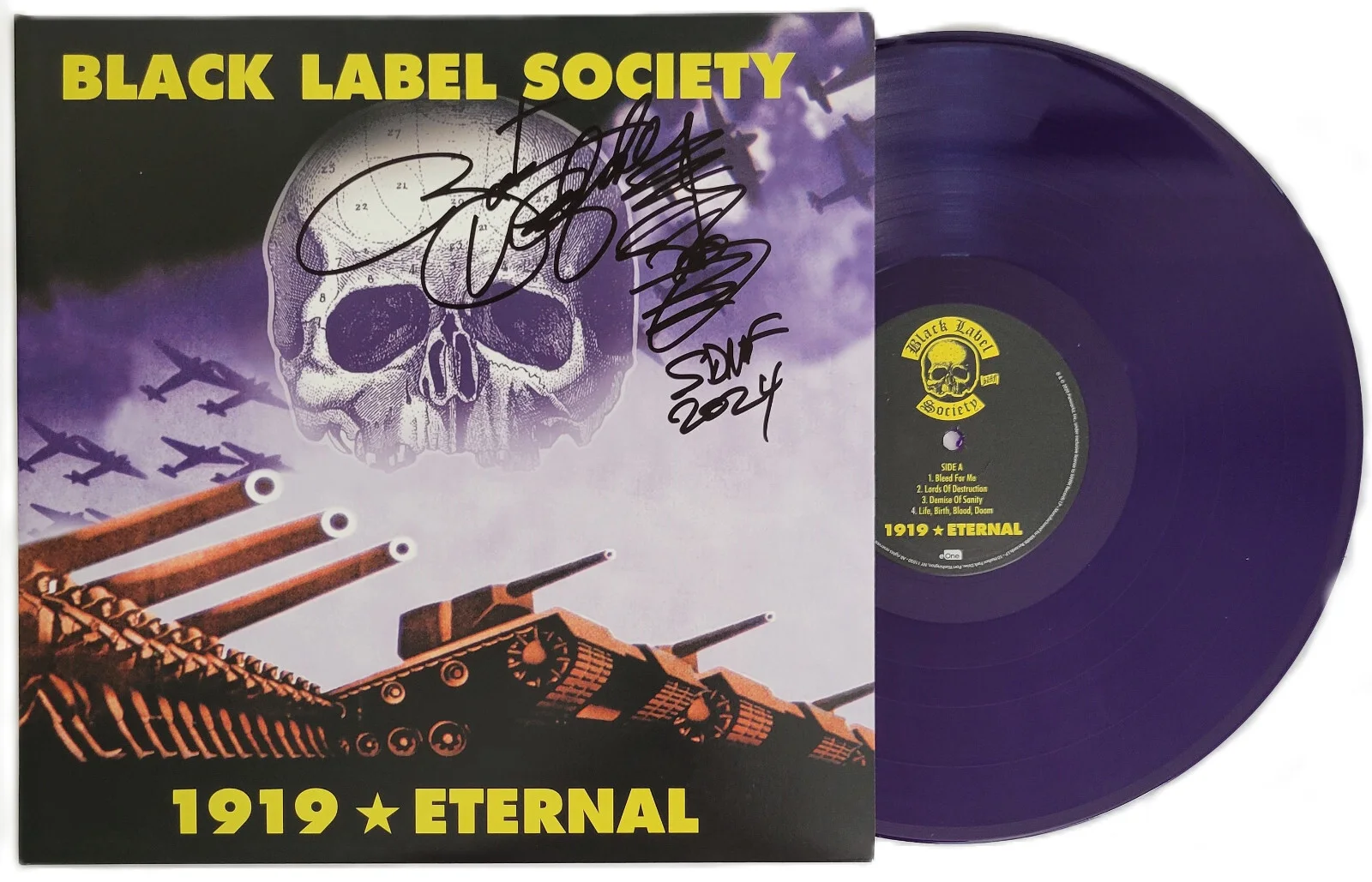 Zakk Wylde Signed 1919 Eternal Album COA Exact Proof Autographed Vinyl Record, image 2