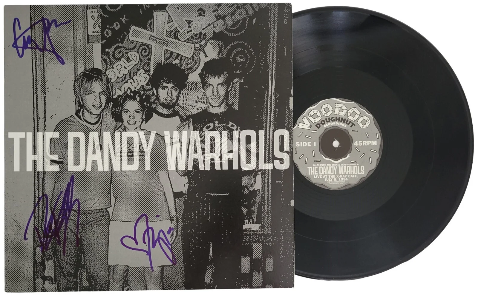 The Dandy Warhols Signed Live At The X-Ray Cafe Album Proof Autographed Vinyl, image 2