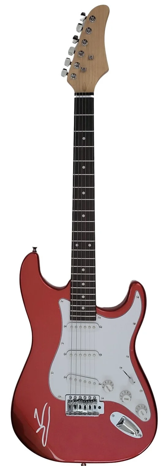 Vince Neil Motley Crue signed full size Electric guitar proof COA autographed, image 5