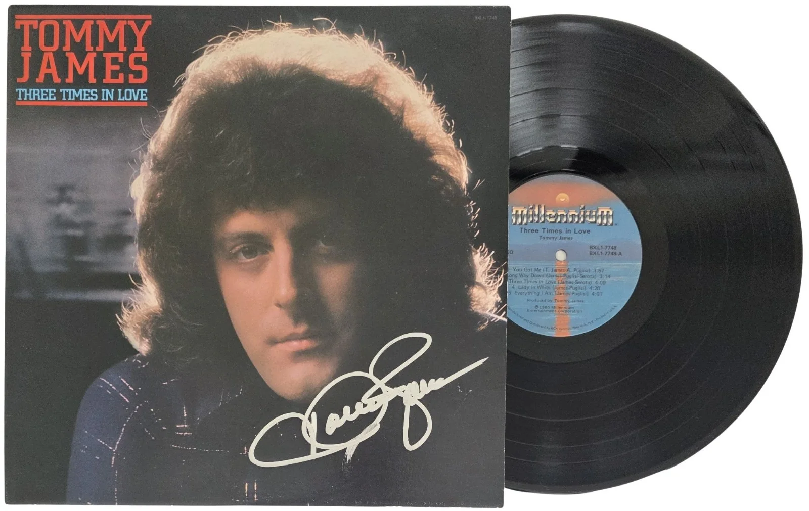 Tommy James Signed Three Times in Love Album COA Proof Autographed Vinyl Record, image 2