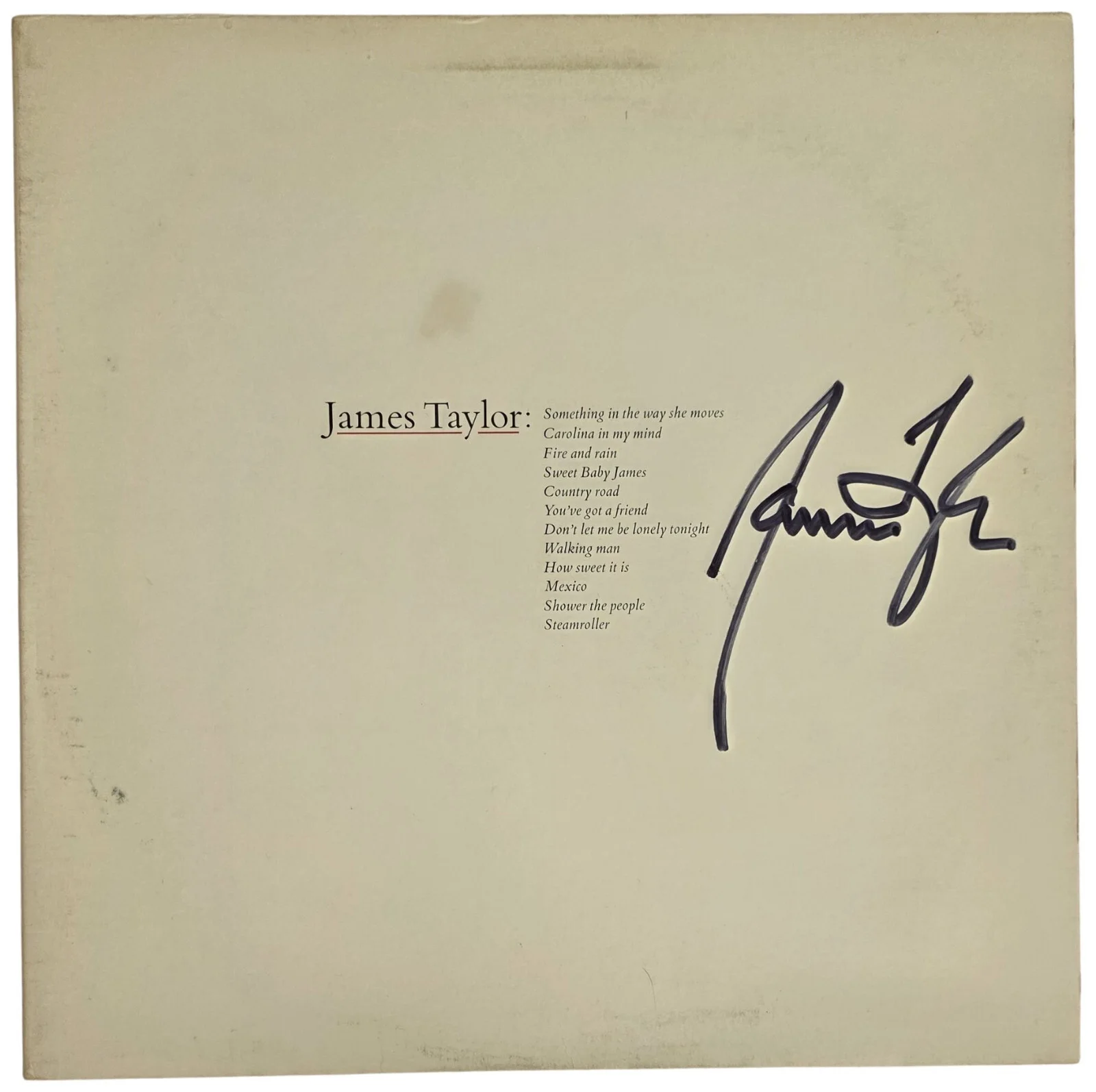 James Taylor Signed Greatest Hits Album COA Exact Proof Autographed Vinyl Record, изображение 3