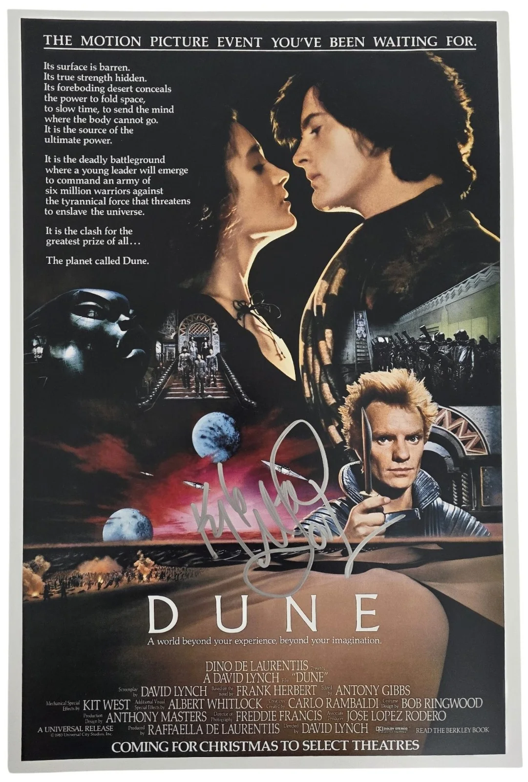 Kyle MacLachlan — Kyle MacLachlan Signed Dune 12x18 Photo Poster COA Exact Proof Autographed, image 2