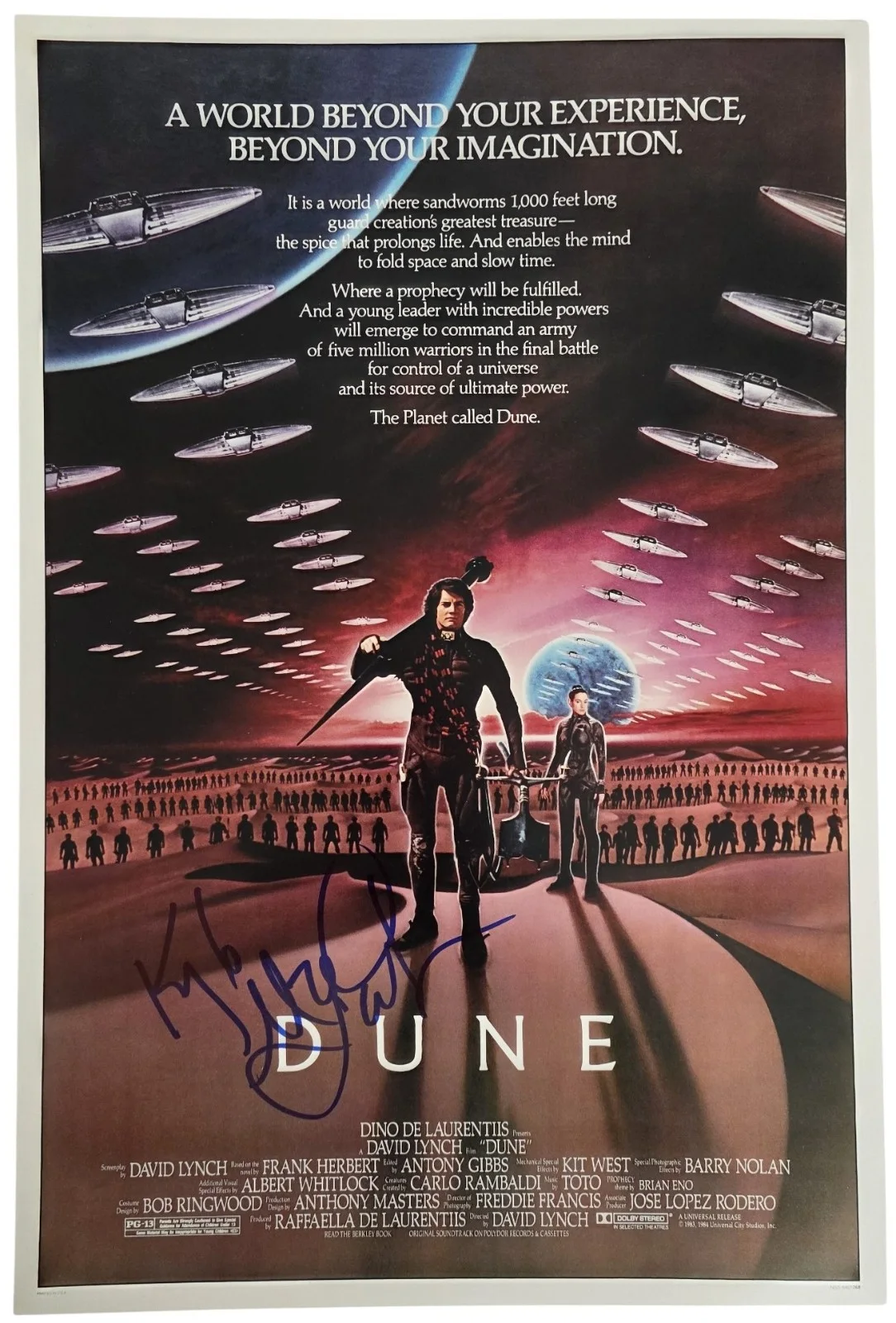 Kyle MacLachlan — Kyle MacLachlan Signed Dune 12x18 Photo Poster COA Exact Proof Autographed.., image 4