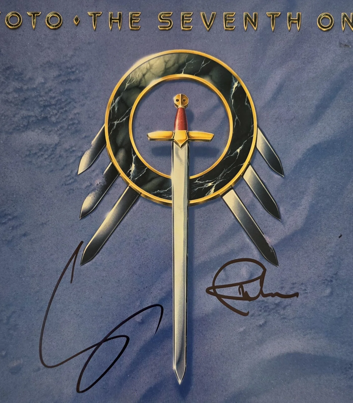 Toto Signed The Seventh One Album COA Exact Proof Autographed Vinyl Record, image 4