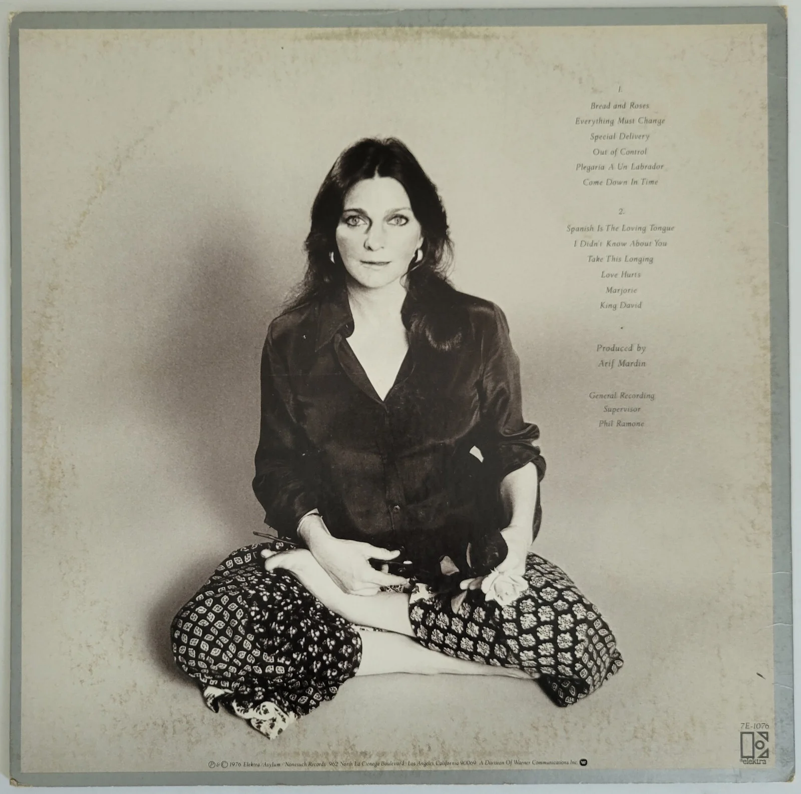 Judy Collins signed Bread and Roses album vinyl record COA proof autographed, изображение 4