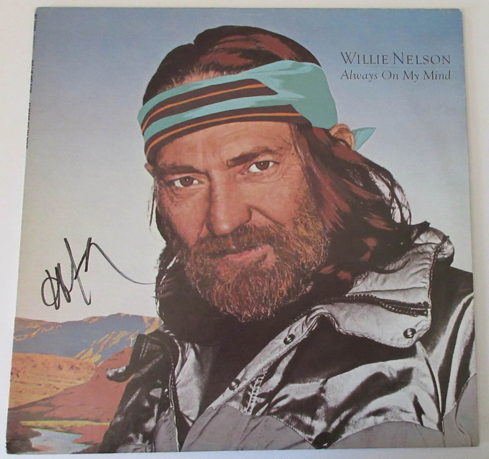Willie Nelson autographed Always on My Mind album vinyl record COA Proof Beckett, изображение 4