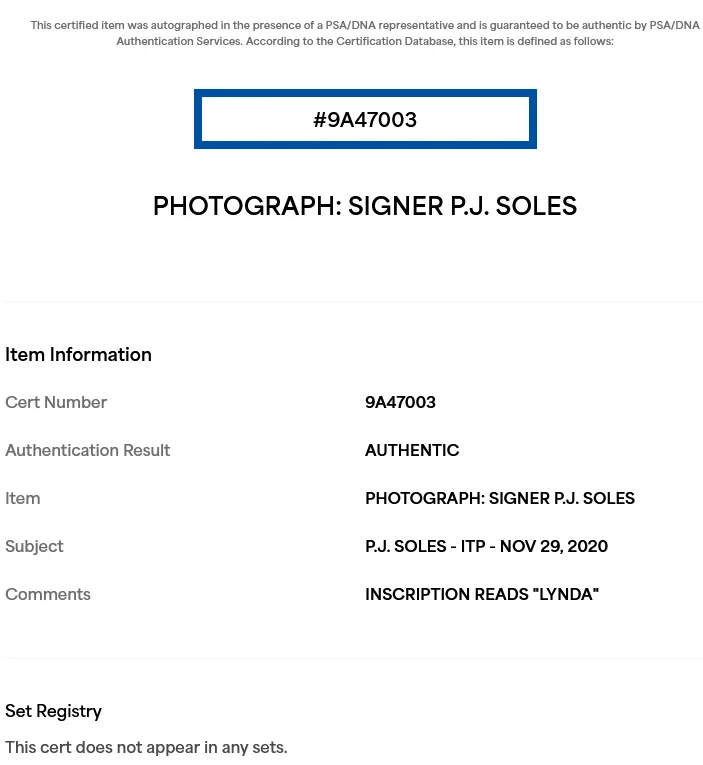 pj soles — PJ SOLES Signed Michael Myers 10x13 Photo Shape HALLOWEEN PSA COA H2, image 2