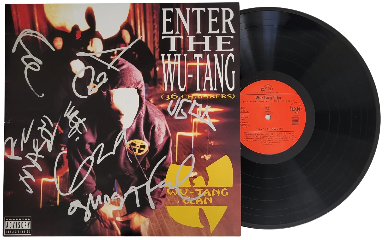Wu-Tang Clan Signed 36 Chambers Album COA exact proof autographed Vinyl Record, изображение 2