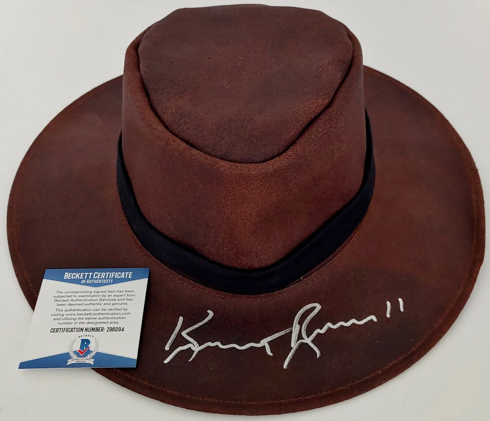 Kurt Russell — Kurt Russell Wyatt Earp Tombstone actor signed autographed cowboy hat COA,proof, image 5