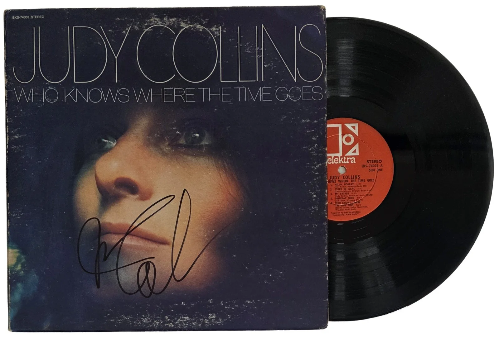 Judy Collins Signed Who Knows Where the Time Goes Album Proof Autographed Vinyl, изображение 2