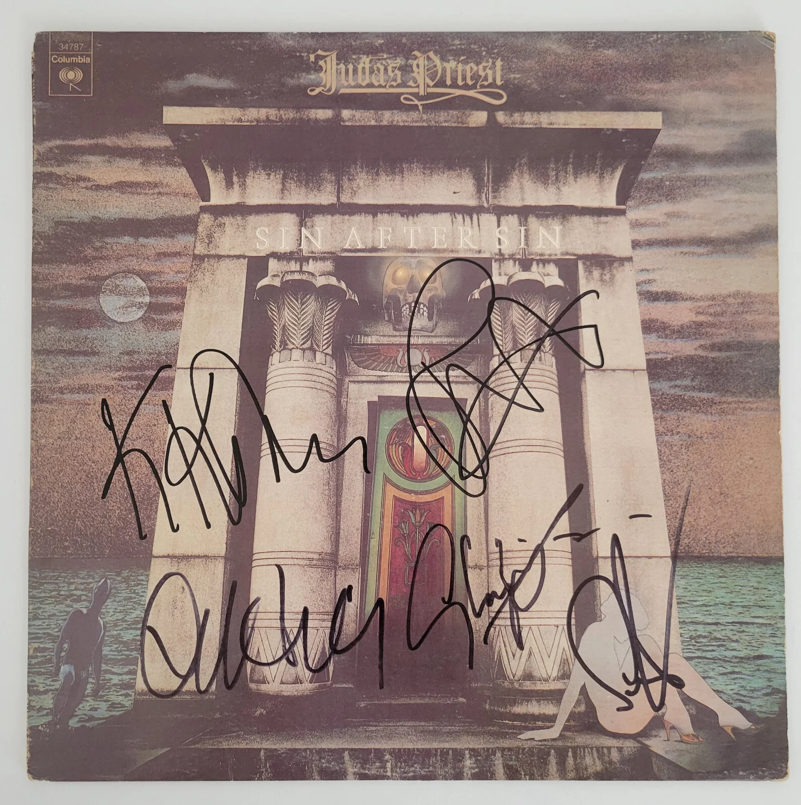 Judas Priest Signed Sin After Sin Album COA Exact Proof Vinyl Record Autographed, изображение 3