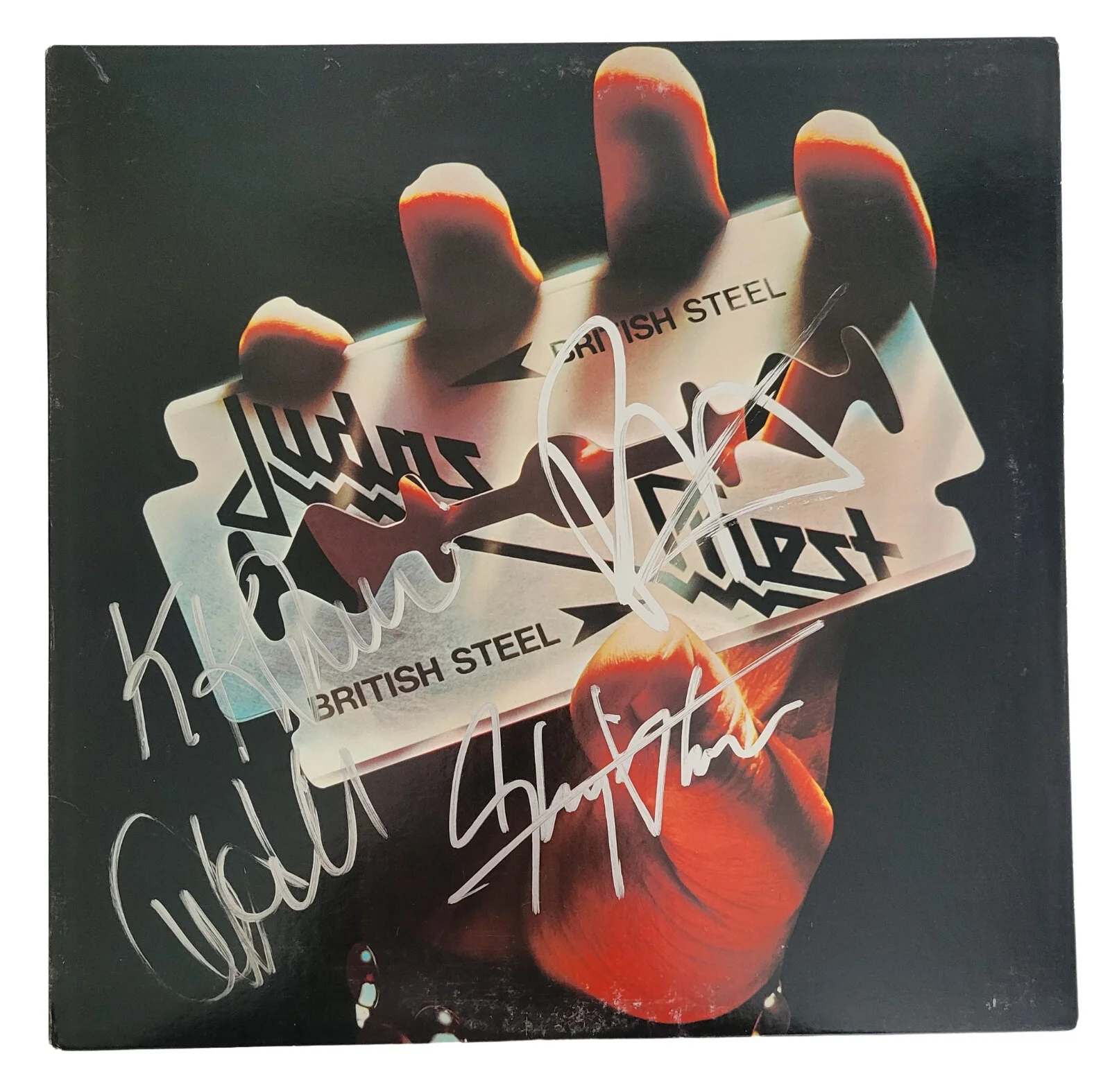 Judas Priest Signed British Steel Album Vinyl Proof Halford Tipton Hill Downing, изображение 3