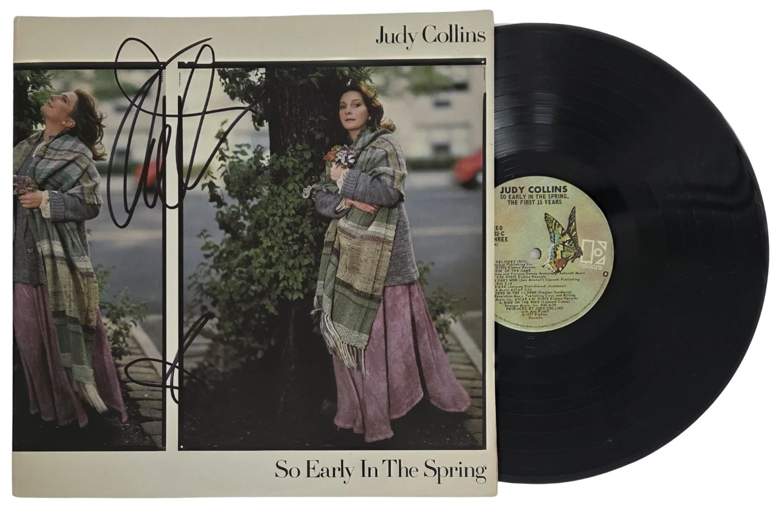 Judy Collins Signed So Early in the Spring Album COA Proof Autographed Vinyl, image 2