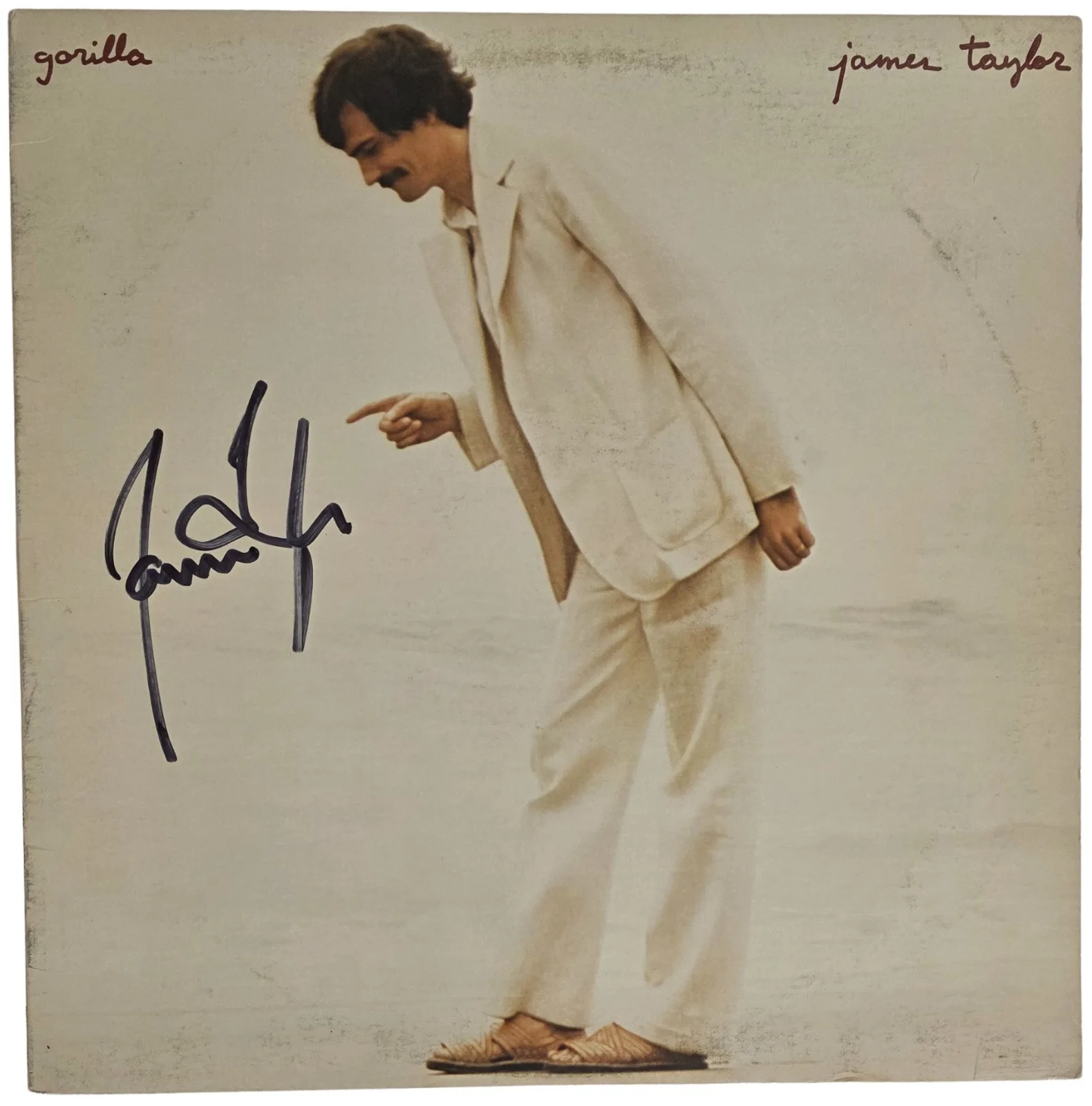 James Taylor Signed Gorilla Album COA Exact Proof Autographed Vinyl Record, изображение 3
