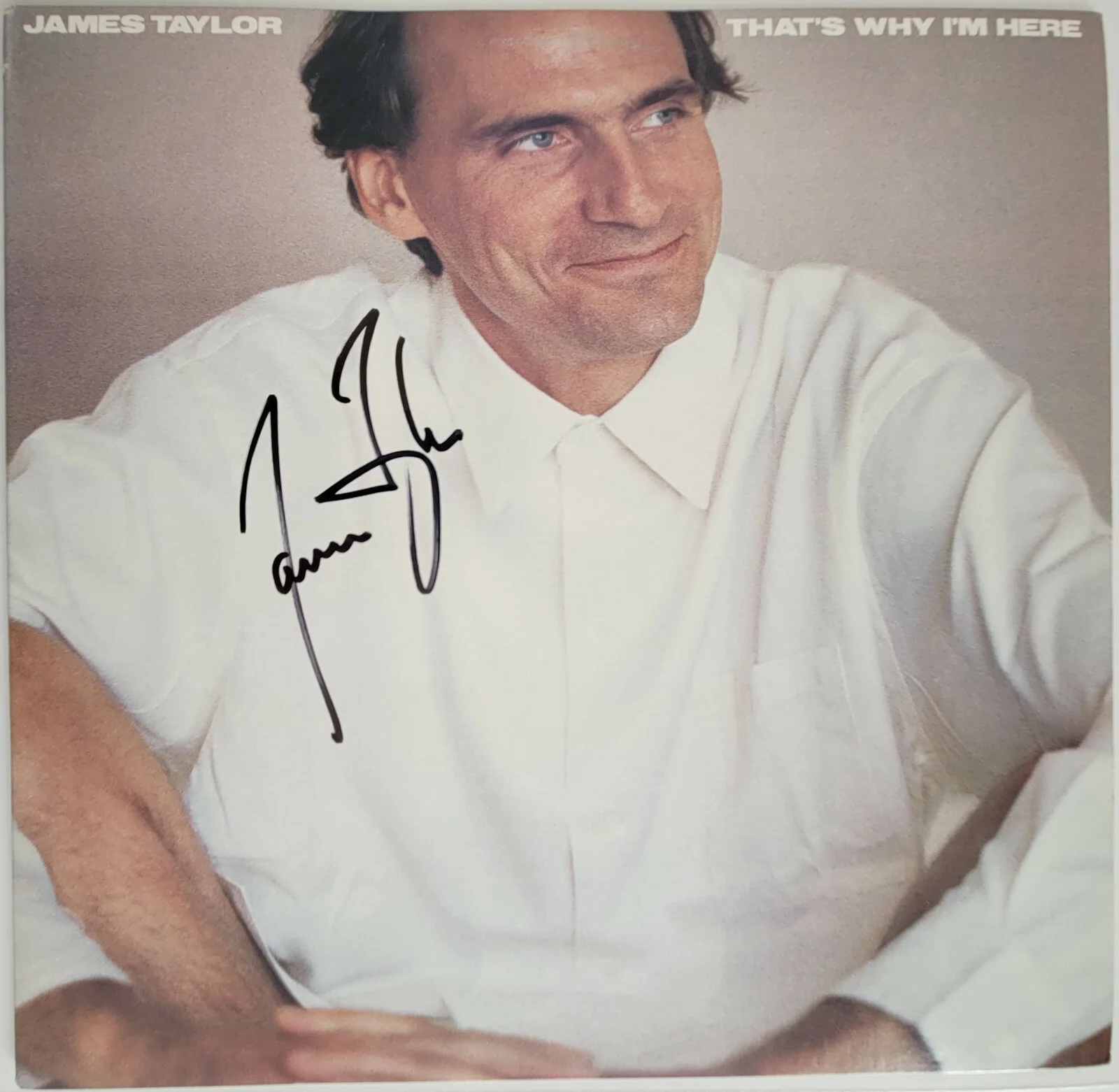 James Taylor signed autographed That's Why I'm Here album vinyl COA exact proof, изображение 3