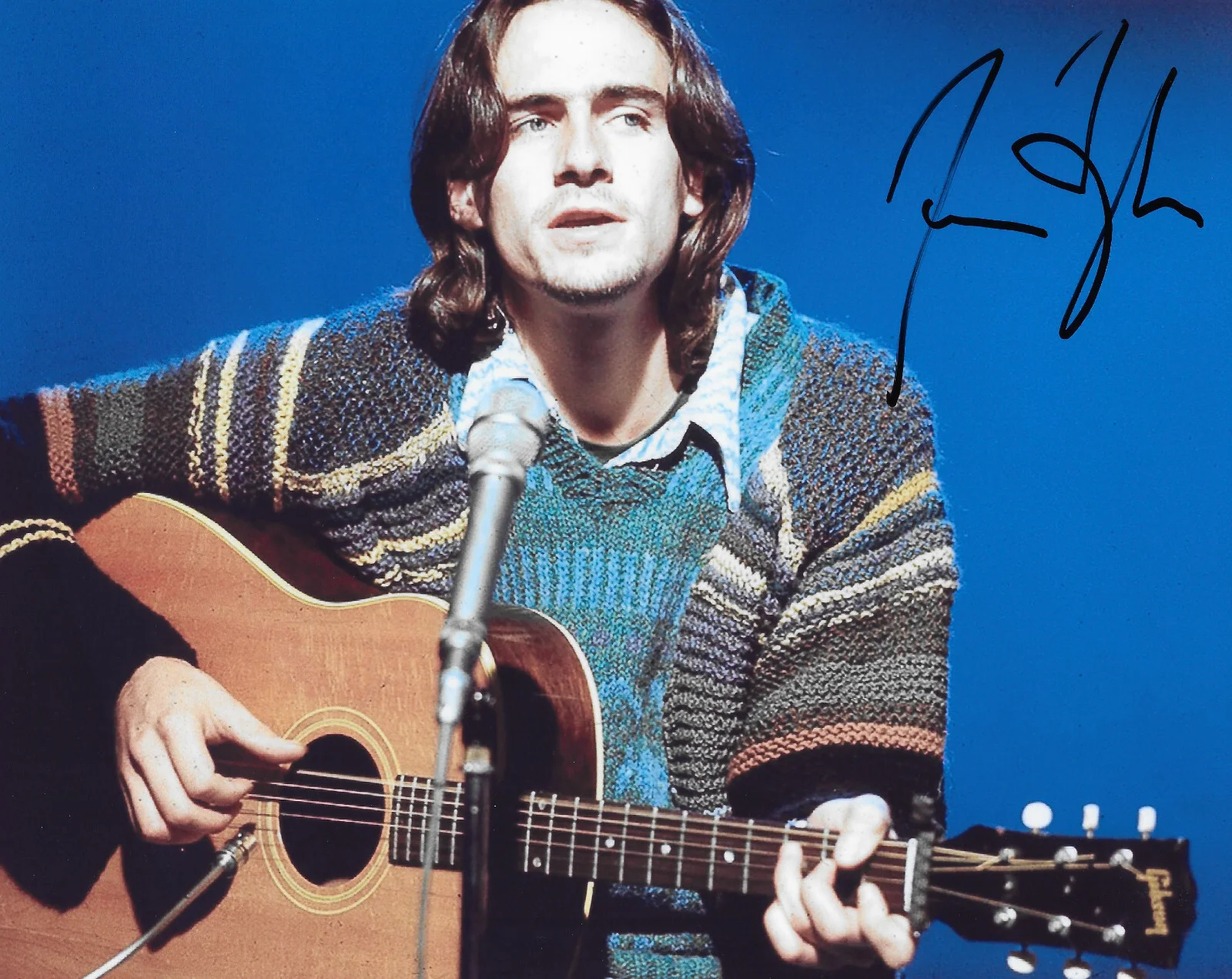 James Taylor singer guitarist signed 8x10 photo COA Proof auto.Sweet Baby James, изображение 2