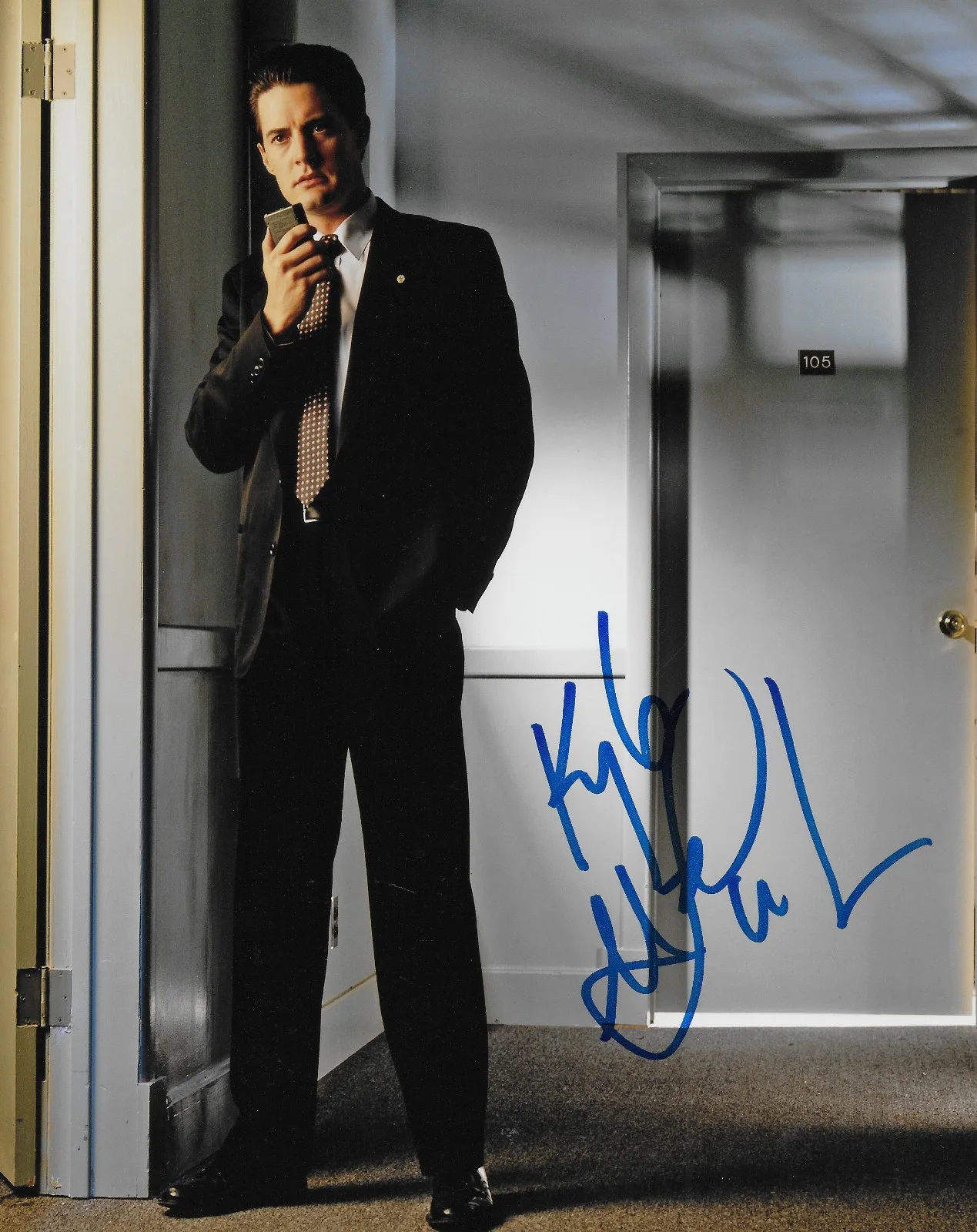 Kyle MacLachlan — Kyle MacLachlan Signed 8x10 Photo COA Proof,Autographed Agent Cooper Twin Peaks, изображение 2