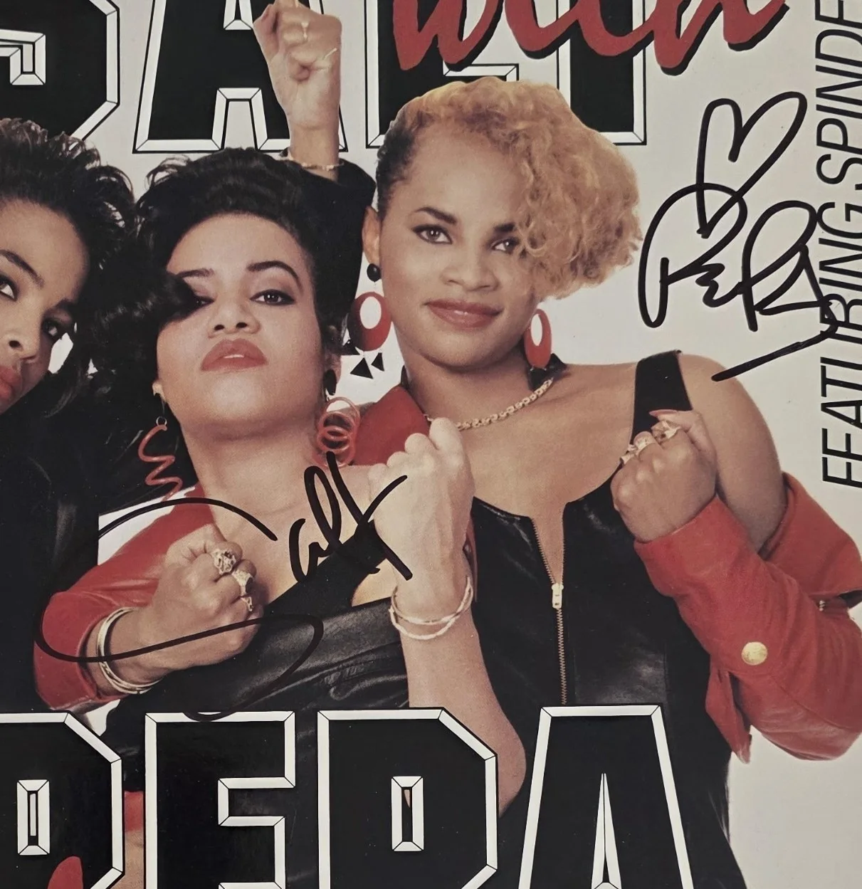 Salt-N-Pepa Signed Deadly Album COA Exact Proof Autographed Vinyl Record, image 4