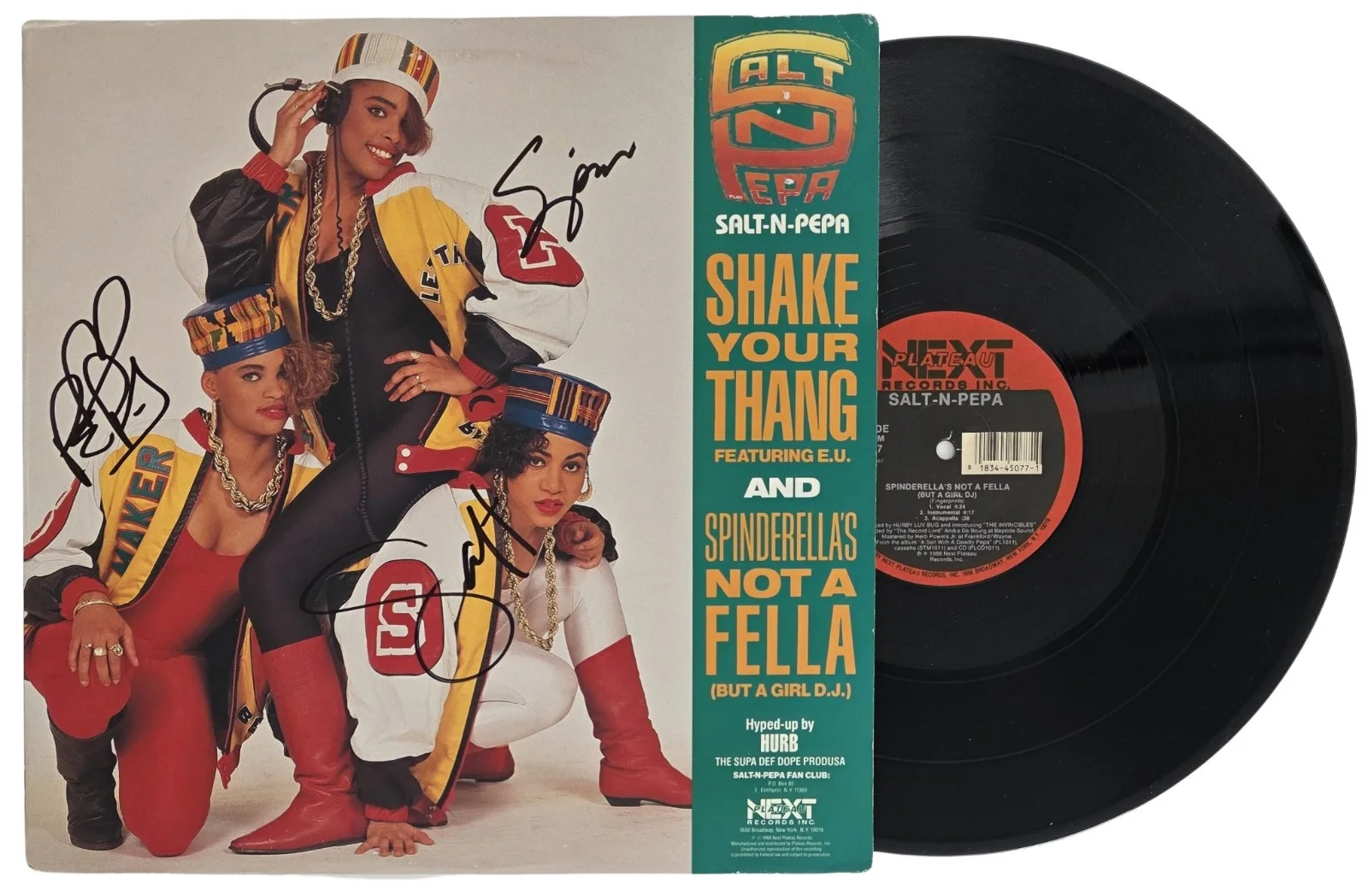 Salt-N-Pepa Signed Shake Your Thang Album COA Proof Autographed Vinyl Record, image 2