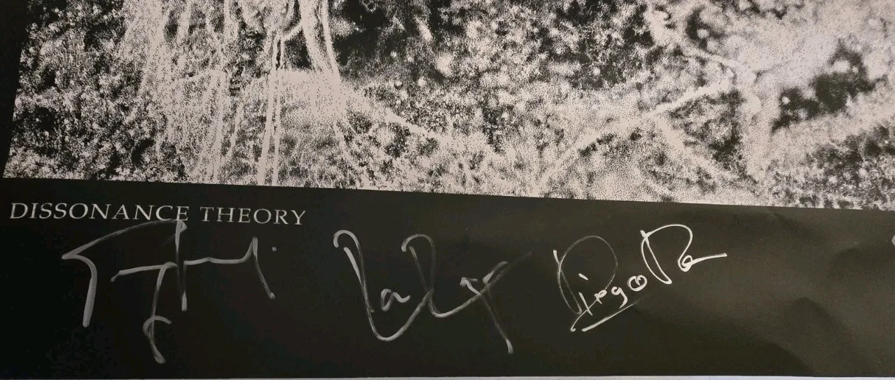 CORONER Signed "DISSONANCE THEORY" Vip Poster 17x23 All 3 Rare, image 2