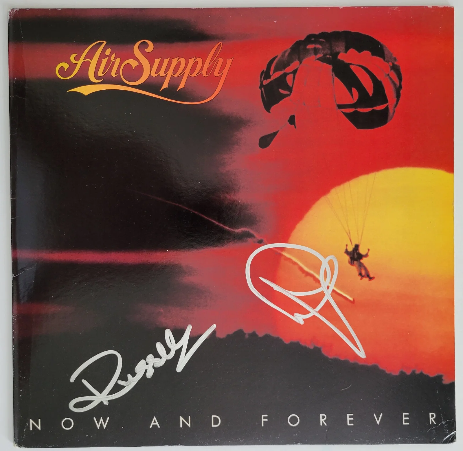Russell Hitchcock Graham Russell signed Air Supply Now and Forever album proof, изображение 3