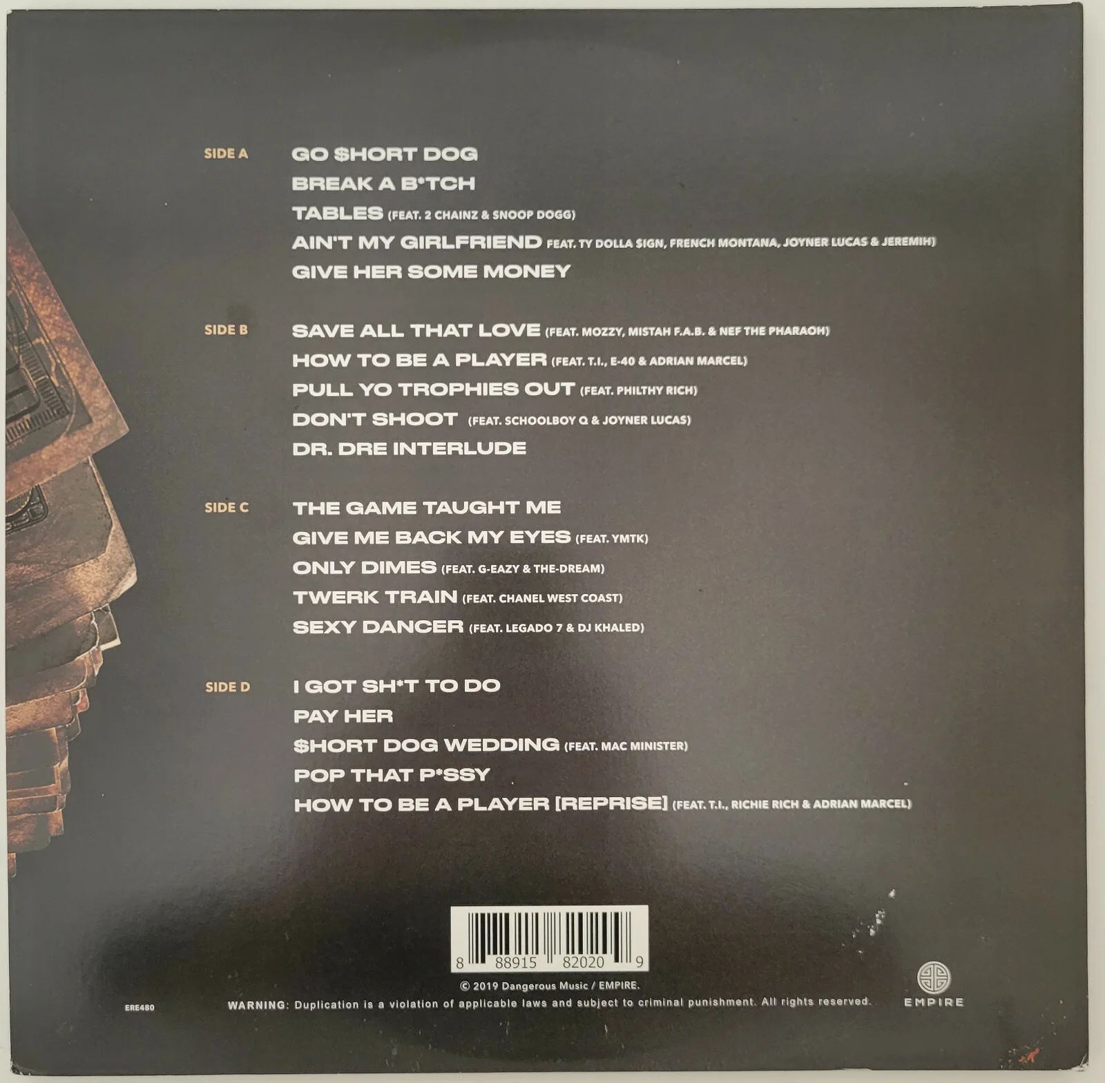 Too Short signed autographed Pimp Tape album vinyl Record COA exact proof, изображение 4