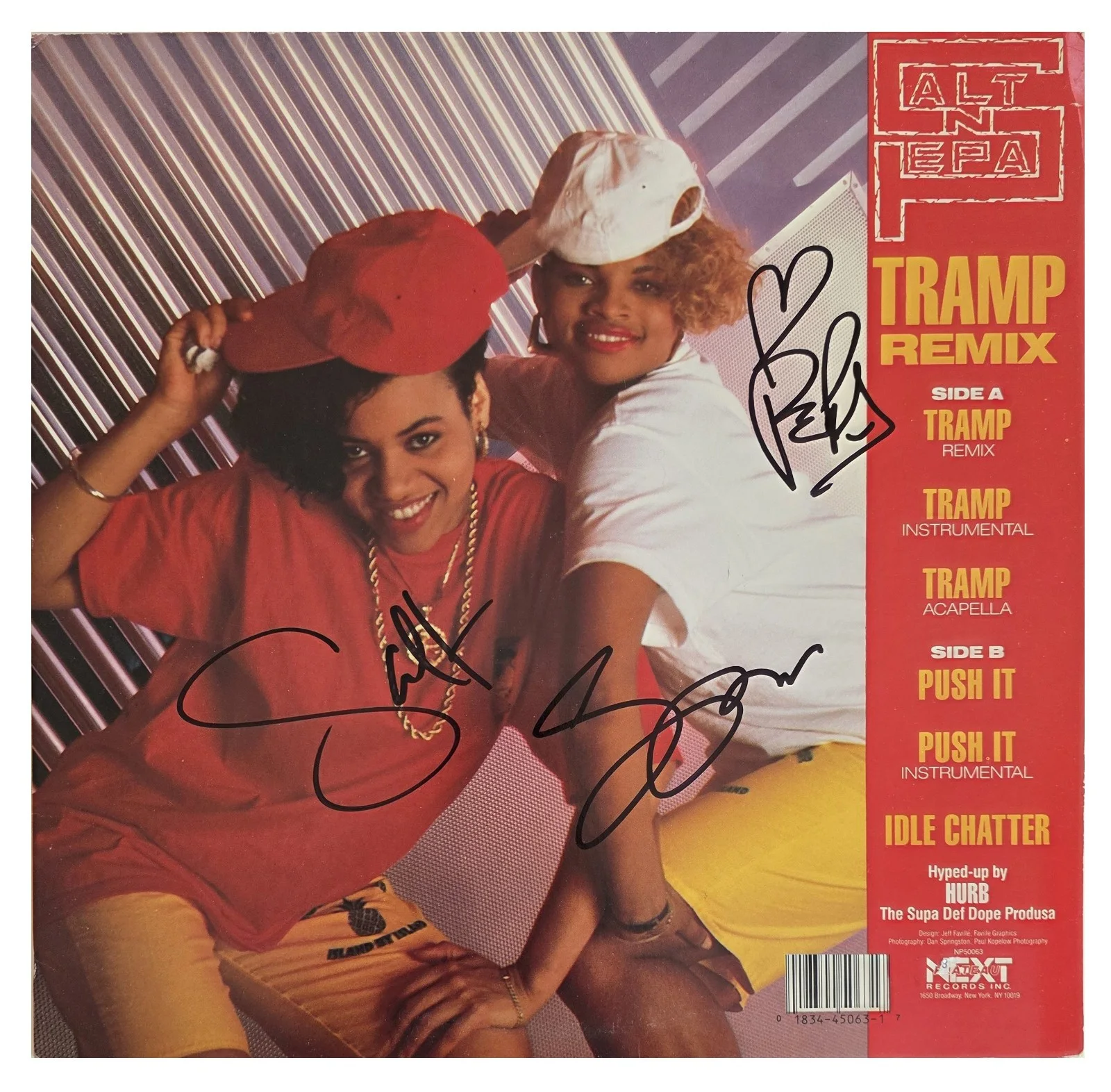 Salt-N-Pepa Signed Tramp Album COA Exact Proof Autographed Vinyl Record, image 5
