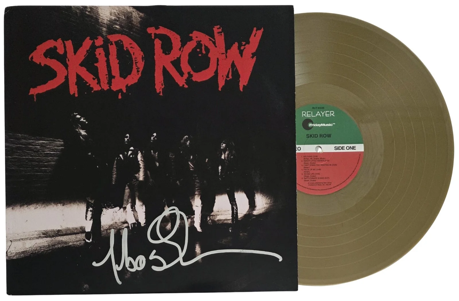 Sebastian Bach Signed Skid Row Album COA Exact Proof Autographed Vinyl Record, image 2
