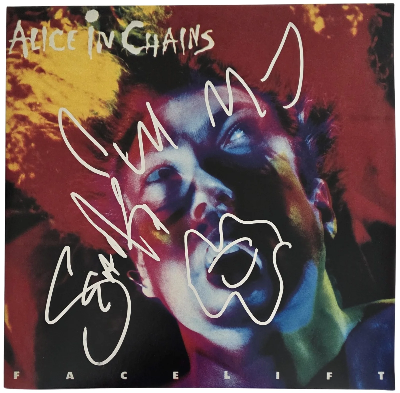 Sean Kinney Signed Alice In Chains Facelift Album Proof Autographed Vinyl Record, изображение 3