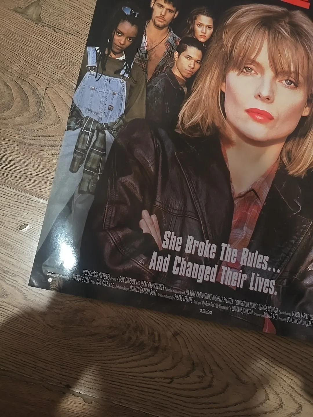 Dangerous Minds Original Video Shop VHS Poster Rare Michelle Pfeiffer, изображение 3