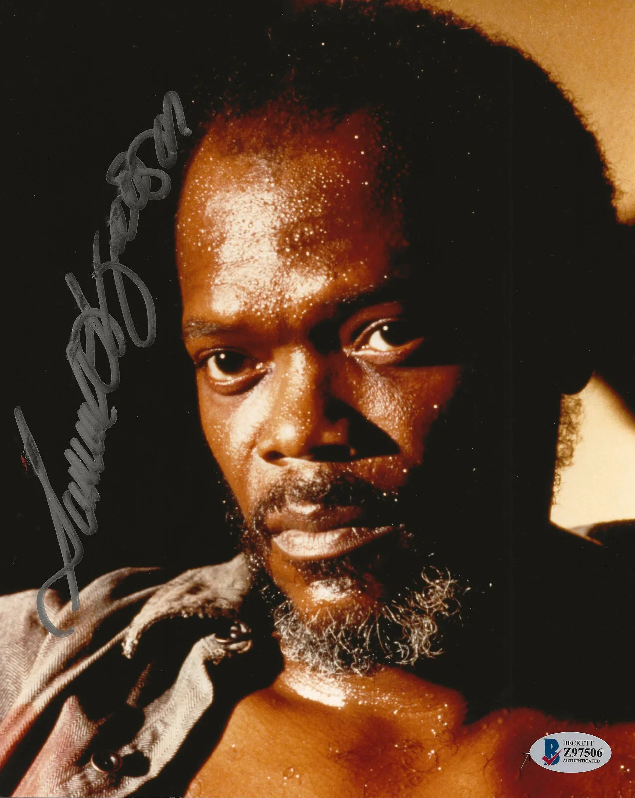 Samuel L Jackson — Samuel L Jackson actor signed Die Hard 8x10 photo Beckett COA autographed., изображение 2
