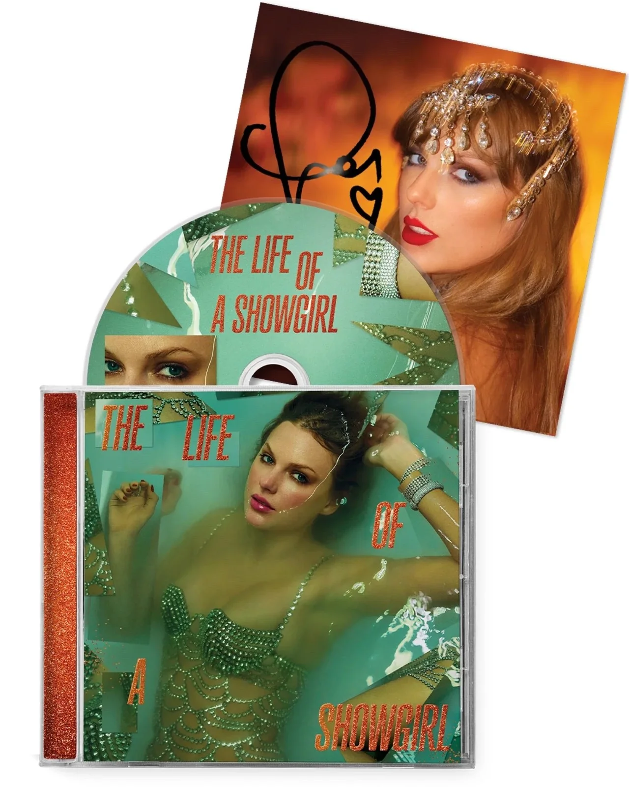 Taylor Swift Signed Cd The Life Of A Showgirl Hand Signed Photo 1, изображение 2