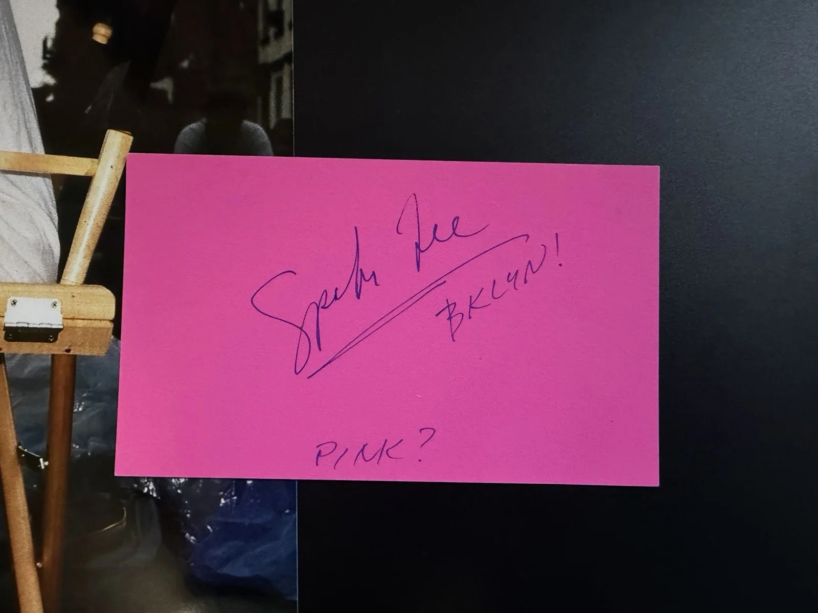 Spike Lee Signed 3x5 Card Brooklyn Inscription Director Autograph, изображение 2