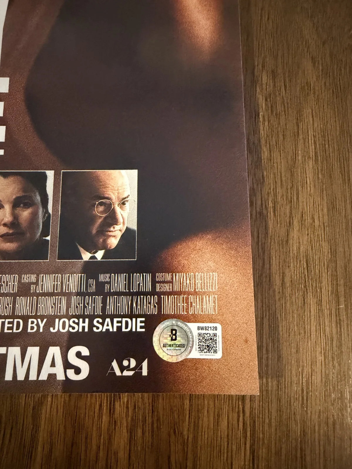 Josh Safdie ‘Marty Supreme' Movie Director Signed 12x18 Photo Beckett, изображение 2