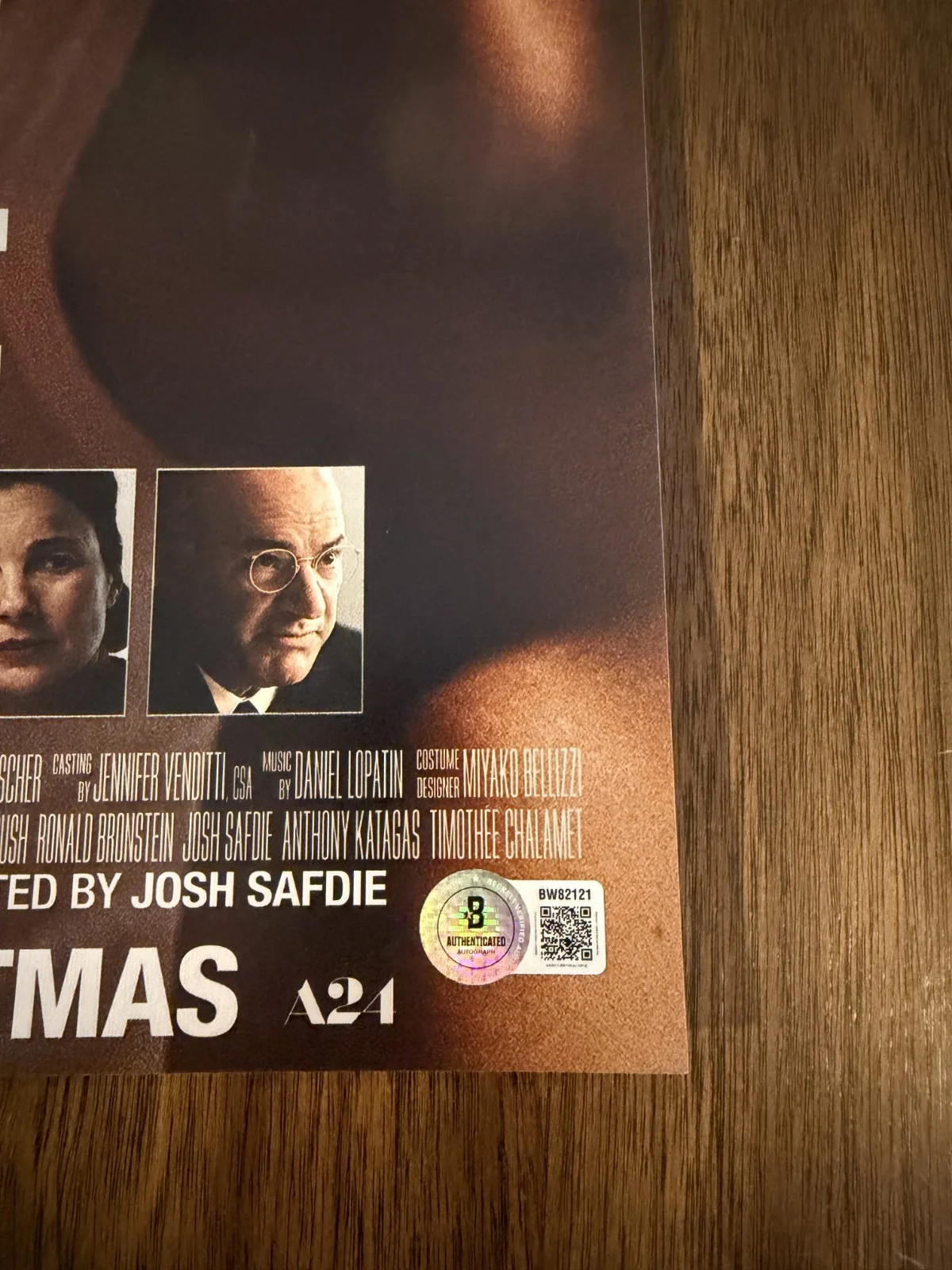 Josh Safdie ‘Marty Supreme' Movie Director Signed 12x18 Photo Beckett, изображение 2