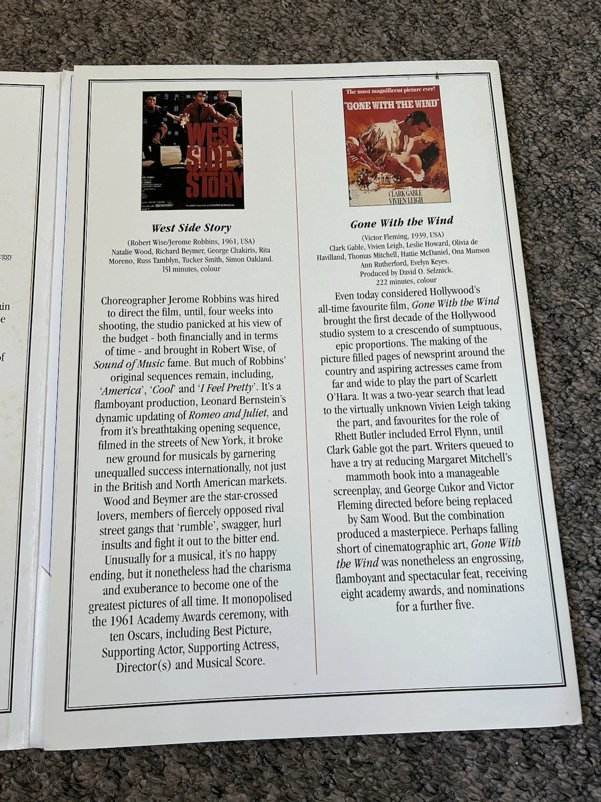 Vintage 1995 6 Hollywood Full Colour Movie Posters Collection Portfolio Set A3, изображение 4