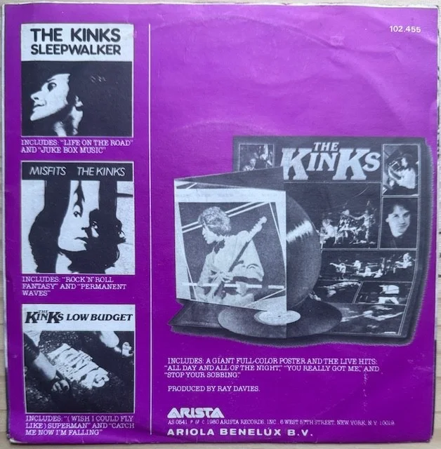 The Kinks. : signed Lola autographed 7" vinyl ( Lp ) Ray Davies, image 2