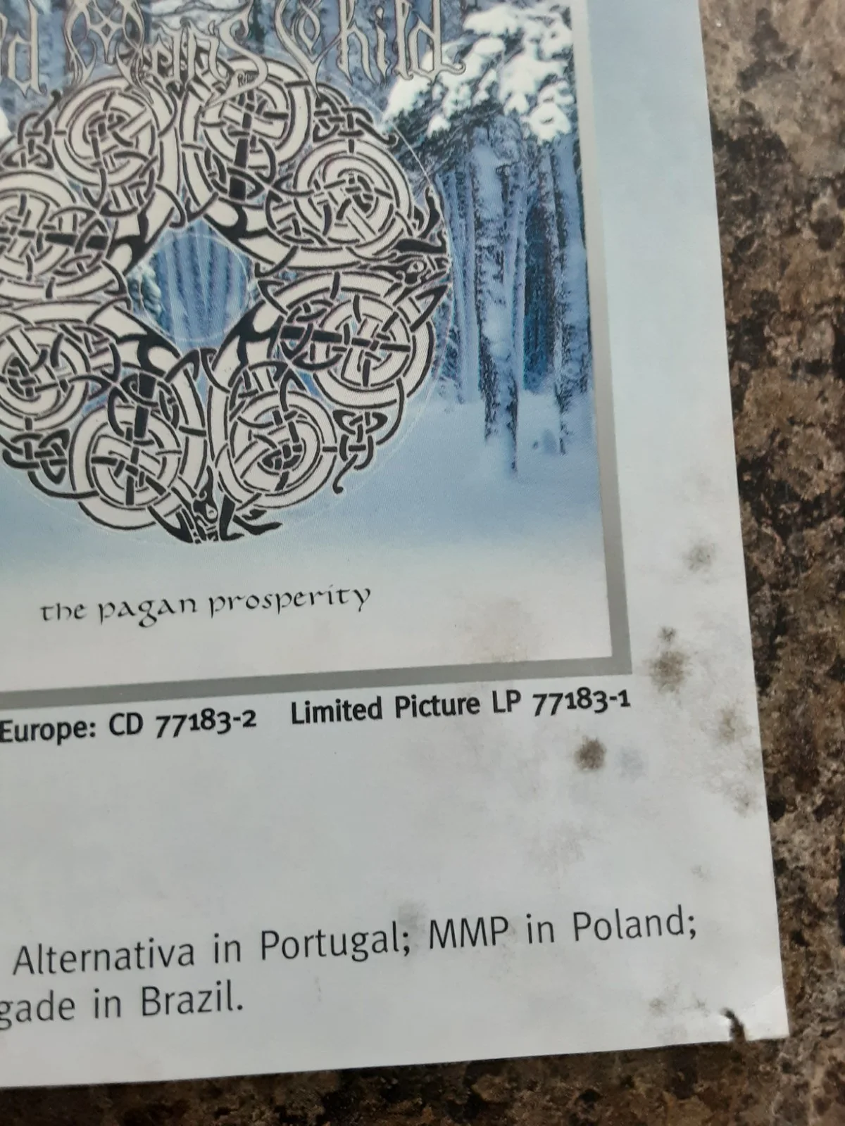 Old Man's Child The Pagan Prosperity Century Media Promo Poster Orig. 16.5x23.5, изображение 5
