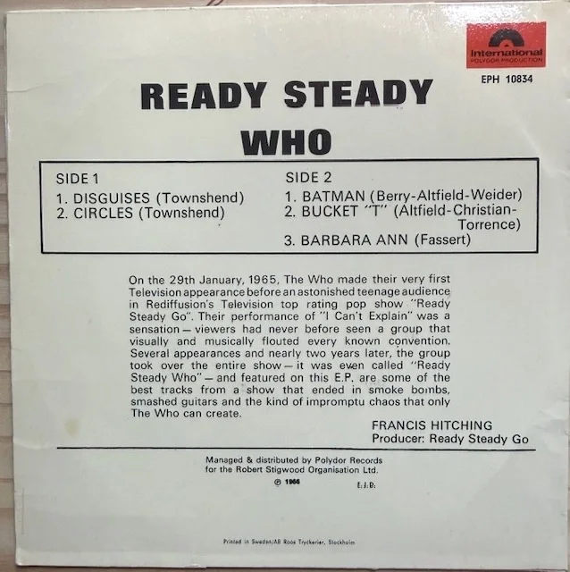 The Who. : signed Hold Steady autographed 7" vinyl ( Lp ) Roger & Pete, изображение 2
