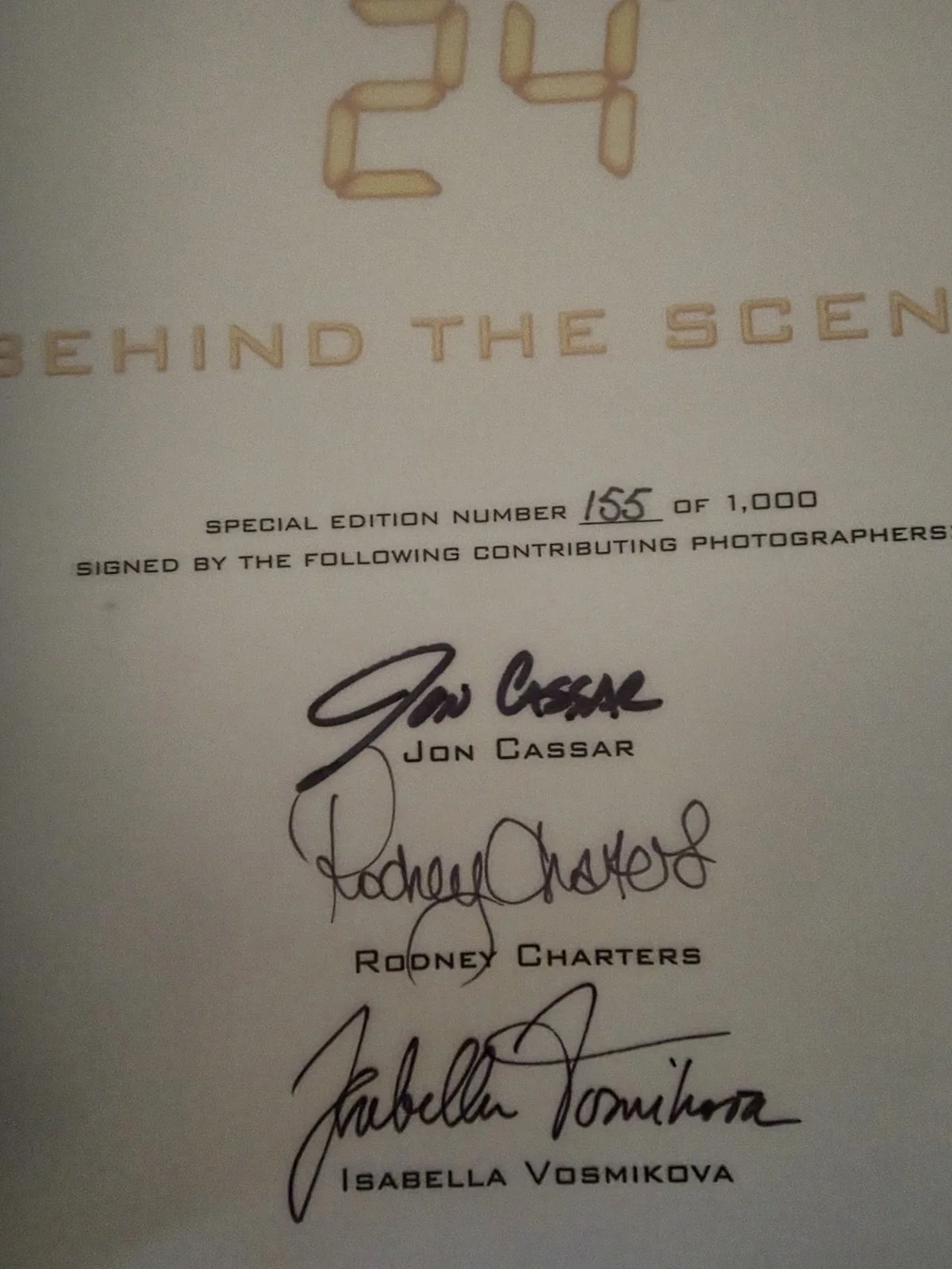 Kiefer Sutherland — Signed Kiefer Sutherland "24" Behind the Scenes Limited Edition 155/1000 COA., изображение 3