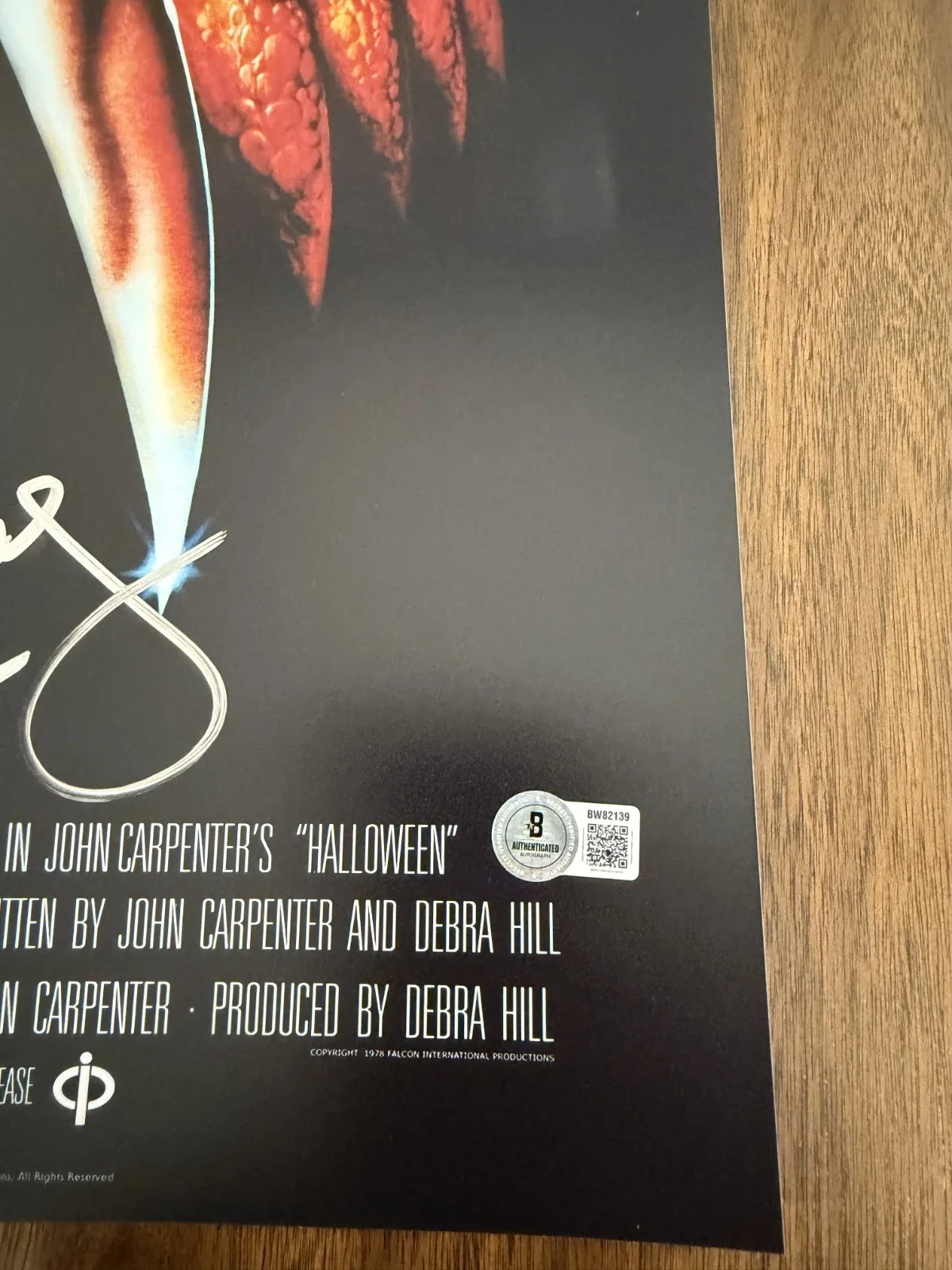 Dean Cundey ‘Halloween' Legendary Cinematographer Signed 12x18 Photo Beckett, изображение 2
